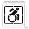 Rae Pavement Stencil, Symbol, Handicap - ADA, 42 in Character Height, Not Applicable Font, White STL-116-34202 - alternate 3