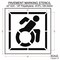 Rae Pavement Stencil, Symbol, Handicap - ADA, 42 in Character Height, Not Applicable Font, White STL-108-34202 - alternate 2