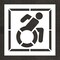 Rae Pavement Stencil, Symbol, Handicap - ADA, 48 in Character Height, Not Applicable Font, White STL-116-34802 - alternate 1