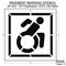 Rae Pavement Stencil, Symbol, Handicap - ADA, 48 in Character Height, Not Applicable Font, White STL-108-34802 - alternate 3