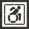 Rae Pavement Stencil, Symbol, Handicap - ADA, 48 in Character Height, Not Applicable Font, White STL-108-34802 - alternate 1