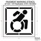 Rae Pavement Stencil, Symbol, Handicap - ADA, 56 in Character Height, Not Applicable Font, White STL-108-35602 - alternate 3
