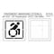 Rae Pavement Stencil, Symbol, Handicap - ADA, 48 in Character Height, Not Applicable Font, White STL-108-34803 - alternate 2