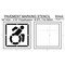 Rae Pavement Stencil, Symbol, Handicap - ADA, 56 in Character Height, Not Applicable Font, White STL-116-35603 - alternate 3