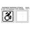 Rae Pavement Stencil, Symbol, Handicap - ADA, 56 in Character Height, Not Applicable Font, White STL-108-35603 - alternate 2