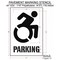 Rae Pavement Stencil, Symbol, Handicap Symbol, 40 in Character Height, Not Applicable Font, White STL-116-34004 - alternate 3