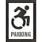 Rae Pavement Stencil, Symbol, Handicap Symbol, 40 in Character Height, Not Applicable Font, White STL-116-34004 - alternate 1