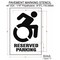 Rae Pavement Stencil, Symbol, Handicap Symbol, 40 in Character Height, Not Applicable Font, White STL-116-34005 - alternate 2