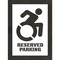 Rae Pavement Stencil, Symbol, Handicap Symbol, 40 in Character Height, Not Applicable Font, White STL-116-34005 - alternate 1