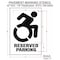 Rae Pavement Stencil, Symbol, Handicap Symbol, 40 in Character Height, Not Applicable Font, White STL-108-34005 - alternate 3