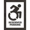 Rae Pavement Stencil, Symbol, Handicap Symbol, 40 in Character Height, Not Applicable Font, White STL-108-34005 - alternate 1