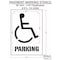 Rae Pavement Stencil, Symbol, Handicap Symbol, 36 in Character Height, Not Applicable Font, White STL-116-33606 - alternate 2