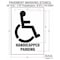 Rae Pavement Stencil, Symbol, Handicap Symbol, 38 in Character Height, Not Applicable Font, White STL-116-33807 - alternate 2