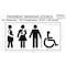 Rae Pavement Stencil, Symbol, Disabled, 42 in Character Height, Not Applicable Font, White, 1 Pieces STL-108-34208 - alternate 2