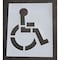 Rae Pavement Stencil, Symbol, Handicap - ADA, 34 in Character Height, Not Applicable Font, Polyethylene STL-108-3034 - alternate 1