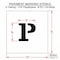 Rae Pavement Stencil, Letter, Parking Lot Symbols, 6 in Character Height, Not Applicable Font, White STL-116-50626 - alternate 2