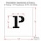 Rae Pavement Stencil, Letter, Parking Lot Symbols, 6 in Character Height, Not Applicable Font, White STL-108-50626 - alternate 2