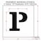 Rae Pavement Stencil, Letter, Parking Lot Symbols, 12 in Character Height, Not Applicable Font, White STL-108-51226 - alternate 2