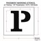 Rae Pavement Stencil, Letter, Parking Lot Symbols, 24 in Character Height, Not Applicable Font, White STL-108-52426 - alternate 3