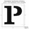 Rae Pavement Stencil, Letter, Parking Lot Symbols, 36 in Character Height, Not Applicable Font, White STL-116-53626 - alternate 3
