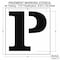 Rae Pavement Stencil, Letter, Parking Lot Symbols, 48 in Character Height, Not Applicable Font, White STL-116-54826 - alternate 3