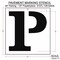 Rae Pavement Stencil, Letter, Parking Lot Symbols, 48 in Character Height, Not Applicable Font, White STL-108-54826 - alternate 2