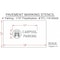 Rae Pavement Stencil, Combination Set, Parking Lot Symbols, 4 in Character Height, White, 1 Pieces STL-116-50428 - alternate 3