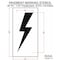 Rae Pavement Stencil, Symbol, Electric Car Logo, 36 in Character Height, Not Applicable Font, White STL-116-53622 - alternate 2