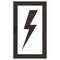 Rae Pavement Stencil, Symbol, Electric Car Logo, 36 in Character Height, Not Applicable Font, White STL-116-53622 - alternate 1