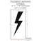 Rae Pavement Stencil, Symbol, Electric Car Logo, 48 in Character Height, Not Applicable Font, White STL-116-54822 - alternate 3