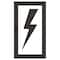 Rae Pavement Stencil, Symbol, Electric Car Logo, 48 in Character Height, Not Applicable Font, White STL-116-54822 - alternate 1