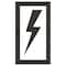 Rae Pavement Stencil, Symbol, Electric Car Logo, 48 in Character Height, Not Applicable Font, White STL-108-54822 - alternate 1