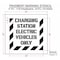 Rae Pavement Stencil, Message, Electric Car Logo, 34 in Character Height, Highway Gothic Font, White STL-116-50425 - alternate 3