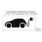 Rae Pavement Stencil, Symbol, Electric Car Logo, 24 in Character Height, Not Applicable Font, White STL-116-52420 - alternate 2