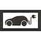 Rae Pavement Stencil, Symbol, Electric Car Logo, 24 in Character Height, Not Applicable Font, White STL-116-52420 - alternate 1