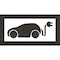 Rae Pavement Stencil, Symbol, Electric Car Logo, 24 in Character Height, Not Applicable Font, White STL-108-52420 - alternate 1