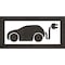 Rae Pavement Stencil, Symbol, Electric Car Logo, 36 in Character Height, Not Applicable Font, White STL-116-53620 - alternate 1