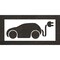 Rae Pavement Stencil, Symbol, Electric Car Logo, 36 in Character Height, Not Applicable Font, White STL-108-53620 - alternate 1