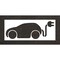 Rae Pavement Stencil, Symbol, Electric Car Logo, 48 in Character Height, Not Applicable Font, White STL-116-54820 - alternate 1