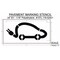 Rae Pavement Stencil, Symbol, Electric Car Logo, 24 in Character Height, Not Applicable Font, White STL-116-52421 - alternate 3