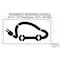 Rae Pavement Stencil, Symbol, Electric Car Logo, 36 in Character Height, Not Applicable Font, White STL-108-53621 - alternate 2