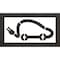 Rae Pavement Stencil, Symbol, Electric Car Logo, 48 in Character Height, Not Applicable Font, White STL-108-54821 - alternate 1