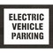 Rae Pavement Stencil, Message, Electric Car Logo, 14 in Character Height, Highway Gothic Font, White STL-116-90434 - alternate 1