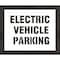 Rae Pavement Stencil, Message, Electric Car Logo, 14 in Character Height, Highway Gothic Font, White STL-108-90434 - alternate 1