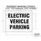 Rae Pavement Stencil, Message, Electric Car Logo, 22 in Character Height, Highway Gothic Font, White STL-116-90634 - alternate 2