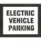 Rae Pavement Stencil, Message, Electric Car Logo, 22 in Character Height, Highway Gothic Font, White STL-116-90634 - alternate 1