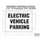 Rae Pavement Stencil, Message, Electric Car Logo, 22 in Character Height, Highway Gothic Font, White STL-108-90634 - alternate 3