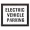 Rae Pavement Stencil, Message, Electric Car Logo, 22 in Character Height, Highway Gothic Font, White STL-108-90634 - alternate 1
