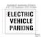 Rae Pavement Stencil, Message, Electric Car Logo, 29 in Character Height, Highway Gothic Font, White STL-116-90834 - alternate 3