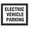 Rae Pavement Stencil, Message, Electric Car Logo, 29 in Character Height, Highway Gothic Font, White STL-108-90834 - alternate 1